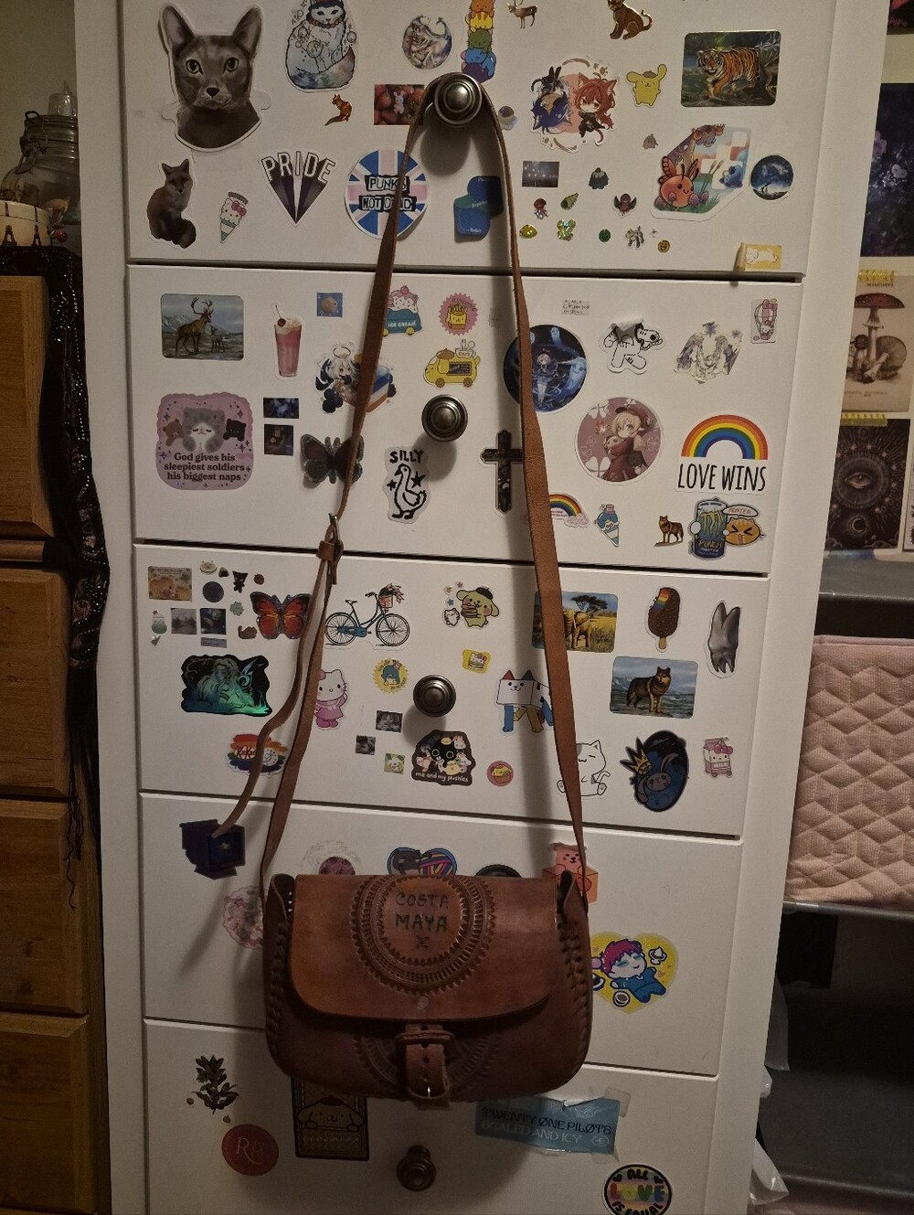 Costa Maya Small Leather Cross Body Bag